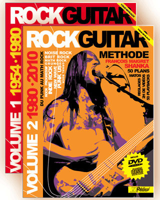 PACK ROCK GUITAR<br /> Tablatures Guitare électrique - Volumes 1 et 2